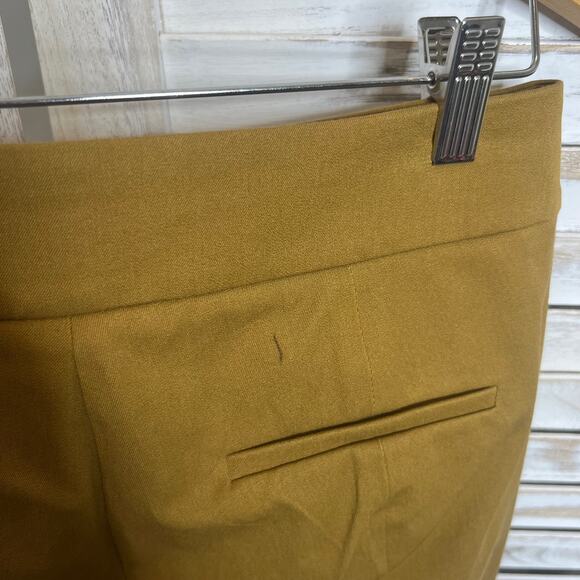 J. CREW Women's Remi Trouser Pant Size 2 Bi Stretch Muted Mustard NWT FLAW - Picture 6 of 14